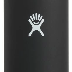 Gloednieuw ⌛ Hydro Flask Wide Mouth Drinkfles Met Flex Cap 591ml, Zwart 🎉