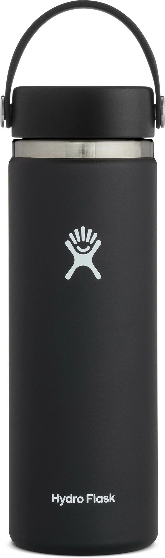 Gloednieuw β Hydro Flask Wide Mouth Drinkfles Met Flex Cap 591ml, Zwart π 3 Gloednieuw β Hydro Flask Wide Mouth Drinkfles Met Flex Cap 591ml, Zwart π
