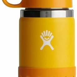Goedkoop 🔥 Hydro Flask Wide Mouth Bottle With Straw Lid And Boot 355ml Kids, Oranje 👏
