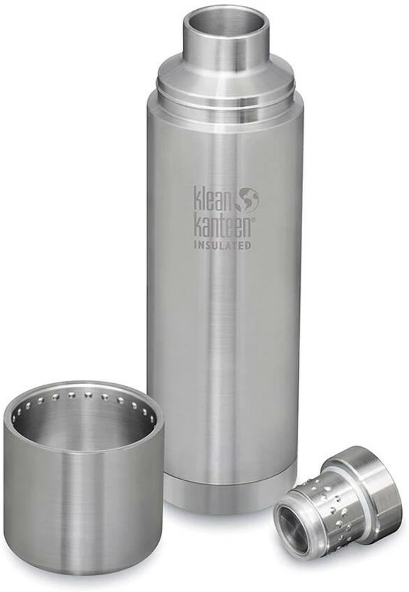 Nieuw 🥰 Klean Kanteen TKPro Thermische Drinkfles 1000ml, Zwart/zilver 🎁 - Afbeelding 2
