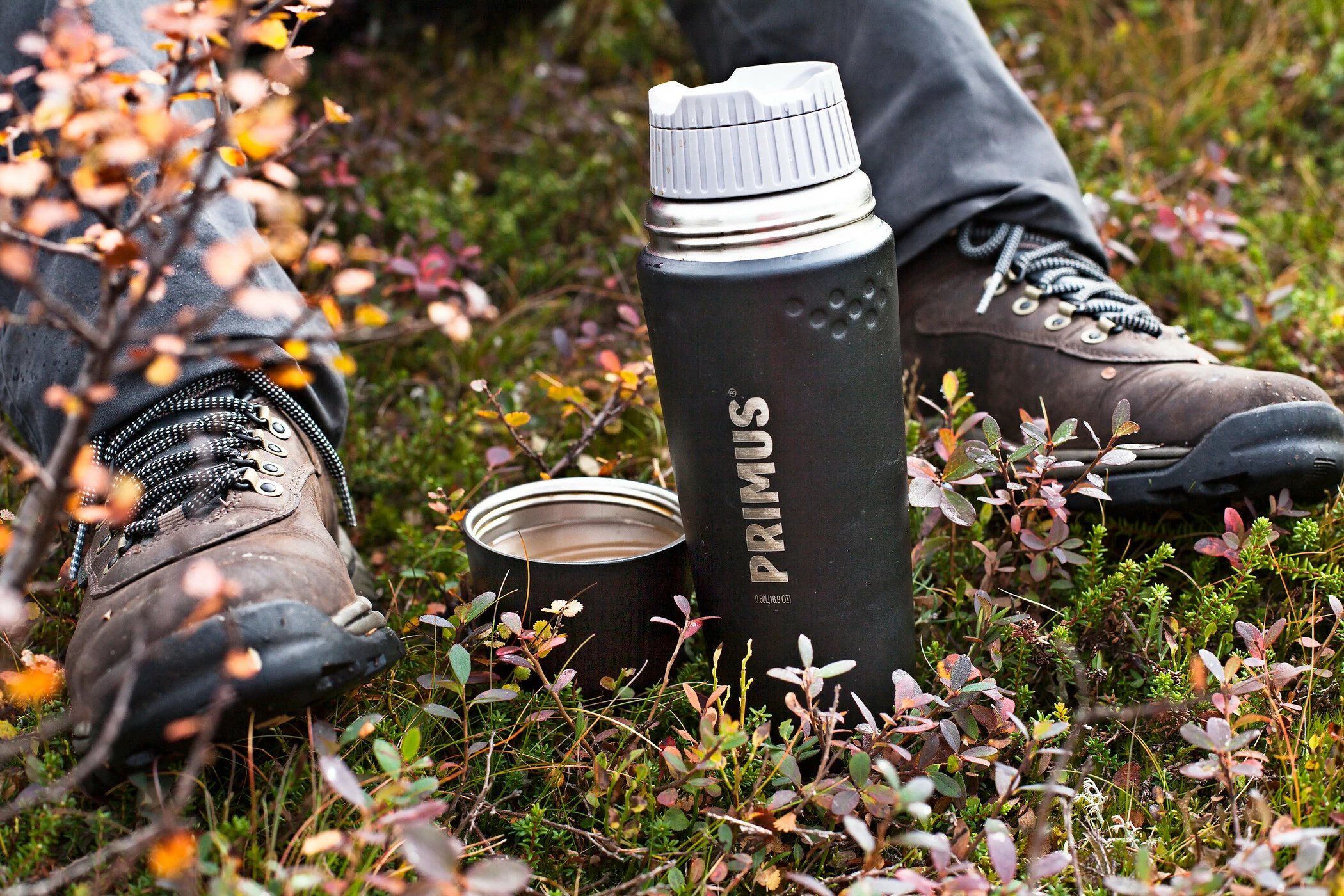 Nieuw π Primus TrailBreak Vacuüm Fles 750ml, Grijs β 6 Nieuw π Primus TrailBreak Vacuüm Fles 750ml, Grijs β - Afbeelding 4